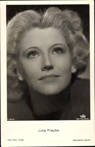 Ak Schauspielerin Jutta Freybe, Portrait