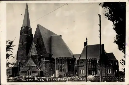 Ak Andijk Oost Medemblik Nordholland Niederlande, Geref. Kerk