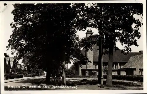 Ak Hengelo Overijssel Niederlande, Apostol. Kerk., Dennenboschweg