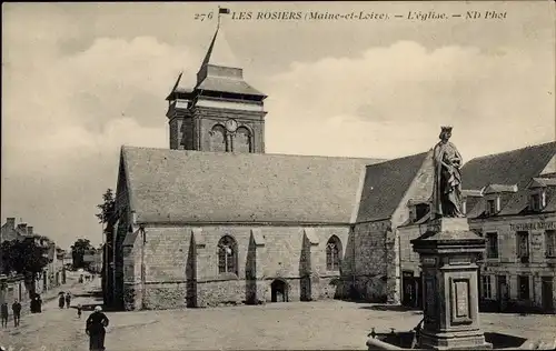 Ak Les Rosiers sur Loire Maine et Loire, L'Eglise