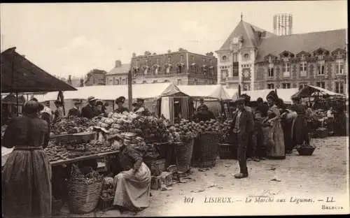 Ak Lisieux Calvados, Le Marche aux Legumes