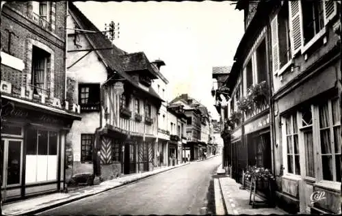 Ak Orbec en Auge Calvados, Rue Grande et les Hotels