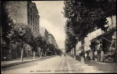 Ak Choisy le Roi Val de Marne, Avenue Anatole France