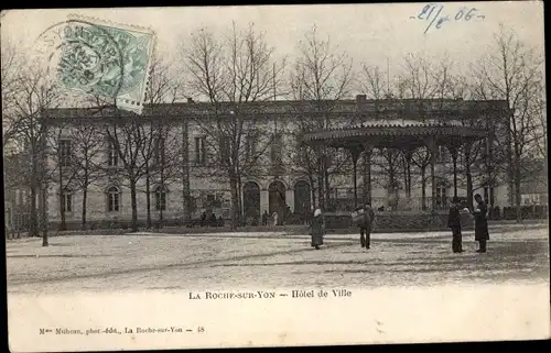 Ak La Roche sur Yon Vendee, Hotel de Ville