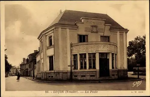 Ak Luçon Vendée, La Poste