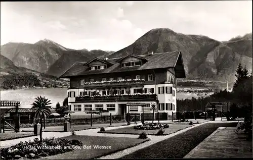 Ak Bad Wiessee in Oberbayern, Hotel Wittelsbach am See