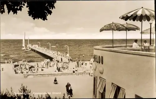 Ak Ostseebad Timmendorfer Strand, Seebrücke, Strand