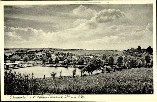 Ak Kastellaun im Hunsrück, Schwimmbad