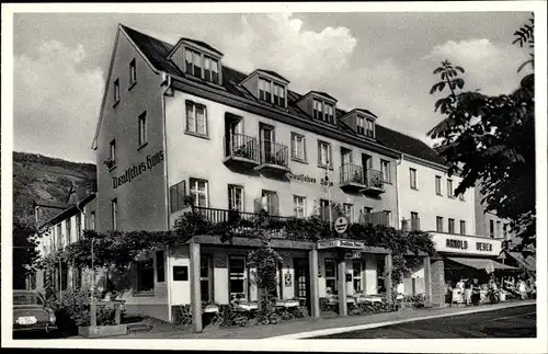 Ak Kamp Rhein Bornhofen, Blick auf das Hotel Deutsches Haus