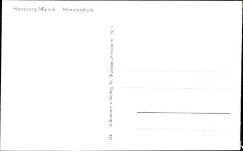 Ak Mürwik Flensburg in Schleswig Holstein, Marineschule