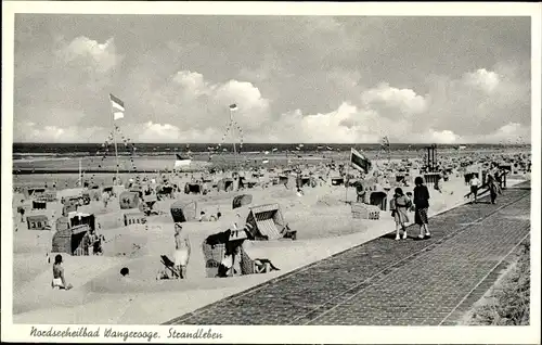 Ak Nordseebad Sankt Peter Ording, Partie am Strand, Strandkörbe