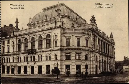 Ak Warszawa Warschau Polen, Philharmonie