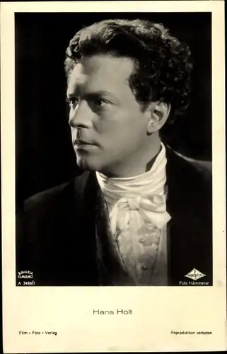 Ak Schauspieler Hans Holt, Portrait