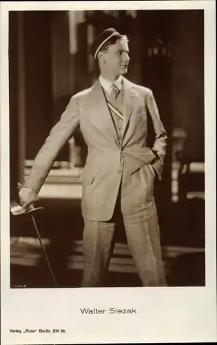 Ak Schauspieler Walter Slezak, Portrait als Student