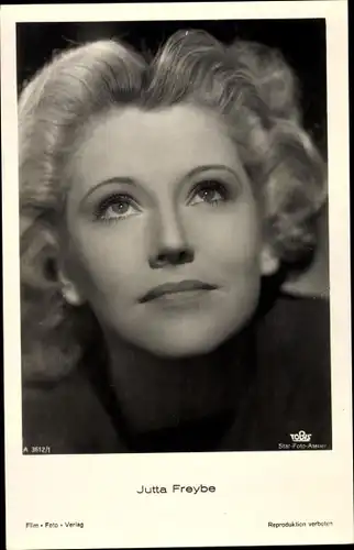 Ak Schauspielerin Jutta Freybe, Portrait
