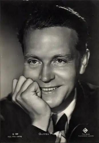 Ak Schauspieler Gustav Fröhlich, Portrait, Ufa Film