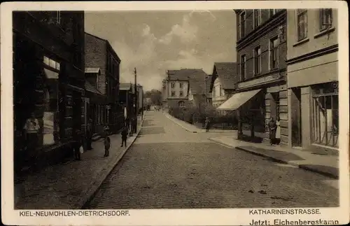 Ak Neumühlen Dietrichsdorf Kiel in Schleswig Holstein, Katharinenstraße, Eichenbergskamp