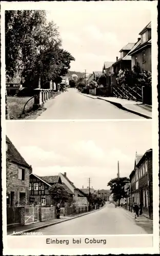 Ak Einberg Rödenthal im Kreis Coburg Oberfranken, Blick in die Annawerkerstraße