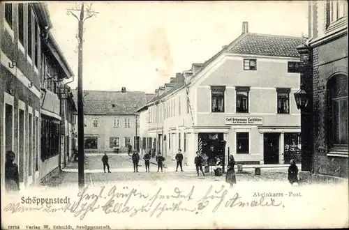 Ak Schöppenstedt in Niedersachsen, Abelnkarre Post, Carl Heinemann Nachfolger