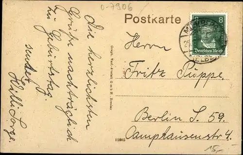 Ak Mühlberg an der Elbe, Hohe Straße, Kaiserl. Postamt