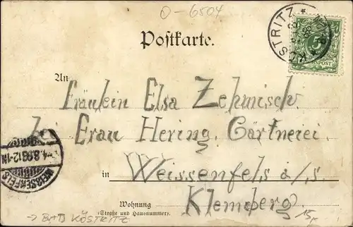 Litho Bad Köstritz an der Weißen Elster Thüringen, Ausflugslokal Oelsdorfmühle, Schießhalle, Garten