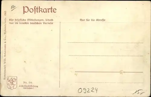 Jugendstil Ak Mittelbach Chemnitz Sachsen, Eckerts Gasthaus, Saal, Gartenanlagen, Fontäne