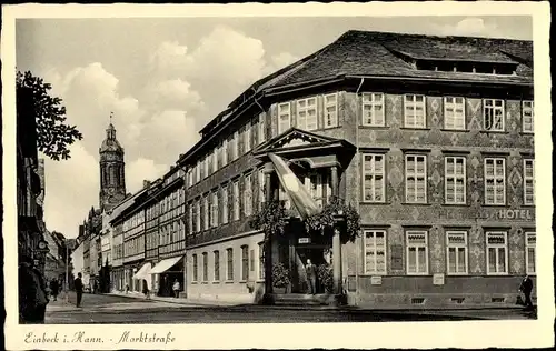 Ak Einbeck in Niedersachsen, Hotel goldener Löwe, Marktstraße