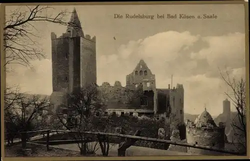 Ak Bad Kösen Naumburg an der Saale, Rudelsburg