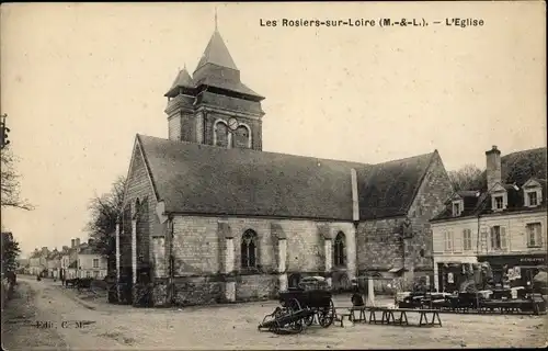 Ak Les Rosiers Maine et Loire, L'Eglise