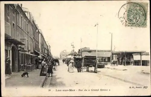 Ak Luc sur Mer Calvados, Rue du Grand Orient