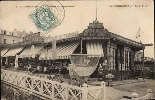 Ak Luc sur Mer Calvados, Magasins de Souvenirs, Grand Bazar de la Digue, M. Bouchez