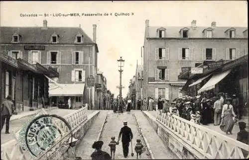 Ak Luc sur Mer Calvados, Passerelle de Quilhoc