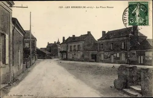 Ak Les Rairies Maine-et-Loire, La Place Neuve