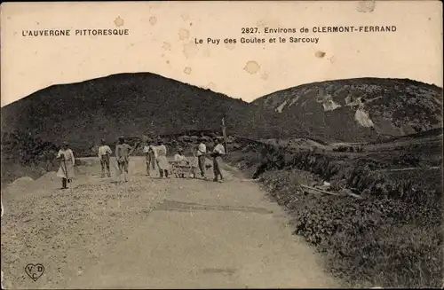 Ak Clermont Ferrand Puy de Dôme, Le Puy des Goules et le Sarcouy