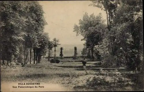 Ak Nogent sur Marne Val de Marne, Villa Augustine, Vue Panoramique du Parc