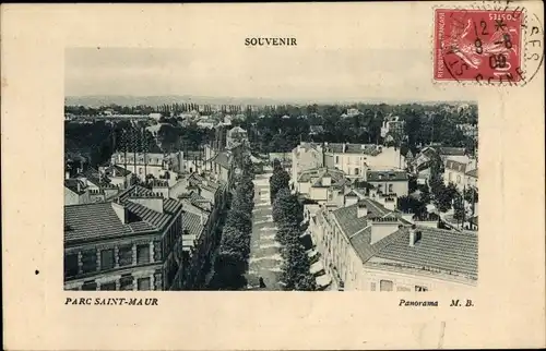 Ak Le Parc de Saint Maur Val de Marne, Panorama