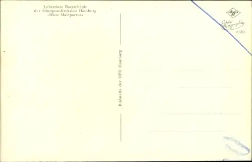 Ak Bargteheide in Schleswig Holstein, Lehrstätte der Oberpostdirektion, Haus Malepartus