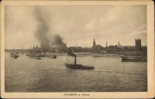 Ak Homberg Duisburg im Ruhrgebiet, Stadtpanorama