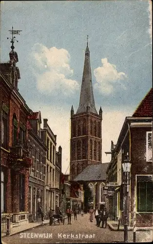 Ak Steenwijk Steenwijkerland Overijssel, Kerkstraat