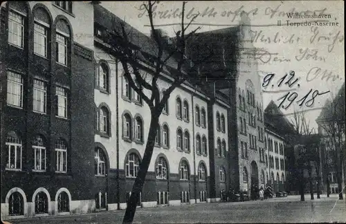 Ak Wilhelmshaven in Niedersachsen, II. Torpedo Kaserne