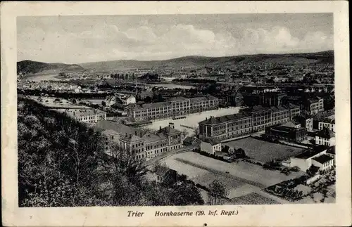 Ak Trier in Rheinland Pfalz, Hornkaserne 29. Inf. Regt.