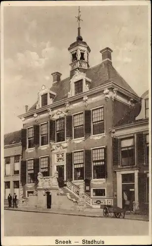 Ak Sneek Friesland Niederlande, Stadhuis