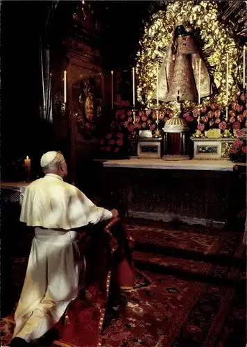 Ak Einsiedeln Kanton Schwyz Schweiz, Papst Johannes Paul II., Karol Józef Wojtyla, Gebet