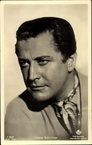 Ak Schauspieler Hans Söhnker, Portrait