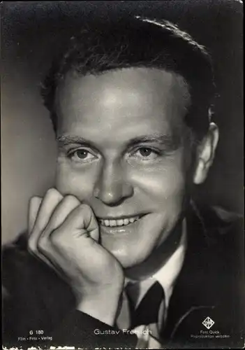 Ak Schauspieler Gustav Fröhlich, Portrait, Ufa Film