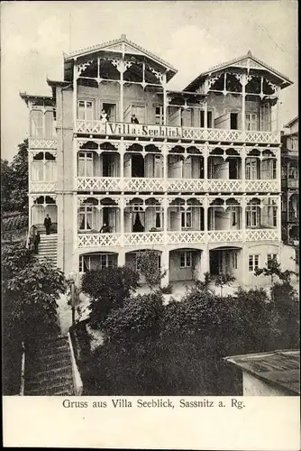 Ak Sassnitz auf der Insel Rügen, Villa Seeblick