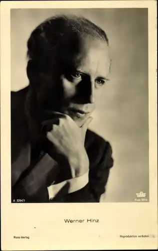 Ak Schauspieler Werner Hinz, Ross 3284/1