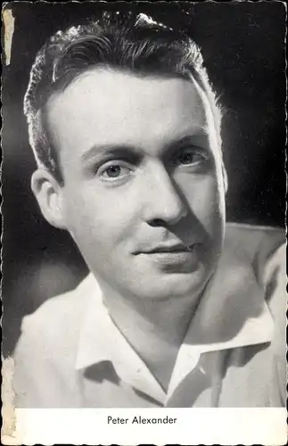 Ak Schauspieler und Sänger Peter Alexander, Portrait
