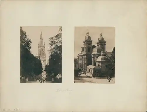 Foto Düsseldorf am Rhein, um 1870, St. Andreaskirche, Johanneskirche