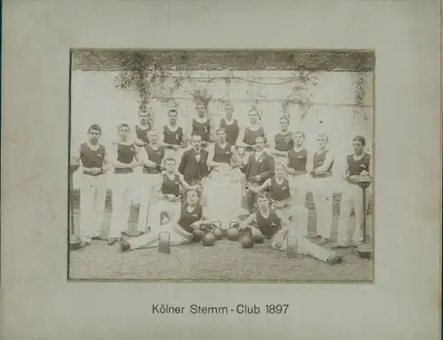 Foto Gewichtheber, Kölner Stemm-Club 1897, Hantel, Kugelhantel, Kraftsport, Bodybulding